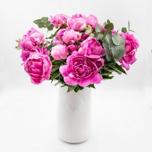 Bouquet star pivoine rose foncé FLEUR SYMBOLIQUE DE LA FETE DES MERES