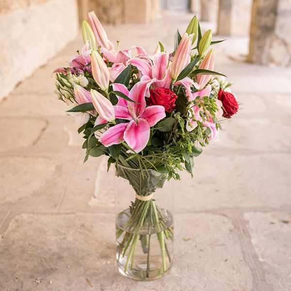 Bouquet élégant rose BOUQUET MAJESTIEUX PLEIN DE ROMANTISME