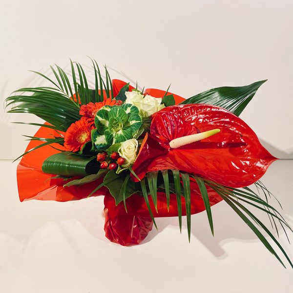 âme sœur bouquet tropical anthurium