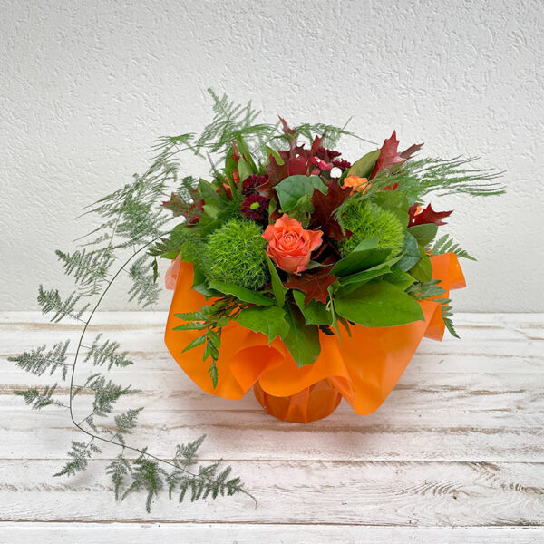 ballade d'automne bouquet bulle d'eau chrysanthèmes