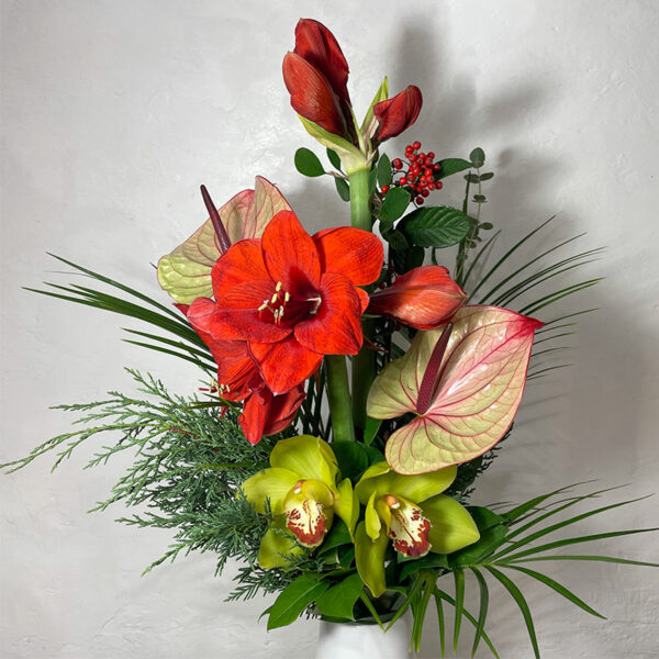 bouquet exotique en hauteur tropical