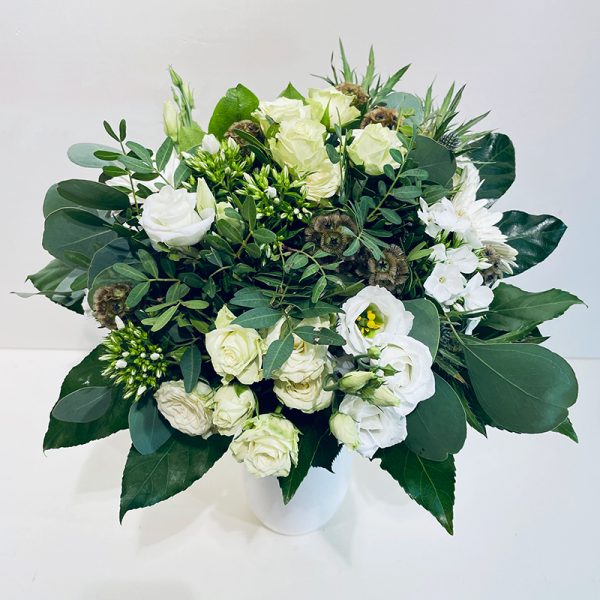 candice bouquet de fleurs blanches