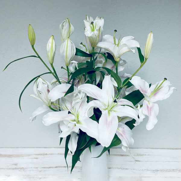 lys blanc en bouquet mariage