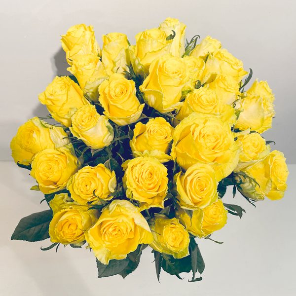 symphonie de roses jaunes
