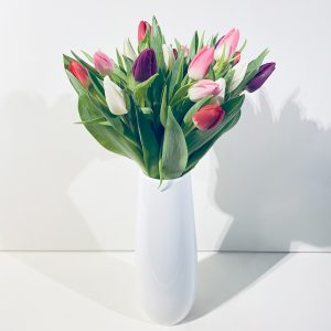 bouquet de tulipes multicolor tendresse