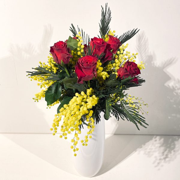 amour de mimosa bouquet champêtre