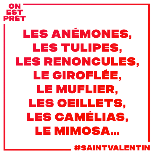 st valentin sans rose local