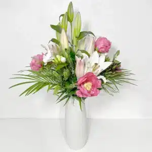 Parfume pivoine bouquet en hauteur