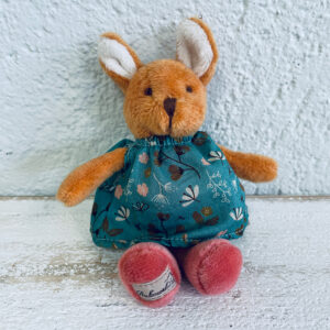 Porte-clé peluche renard souris robe