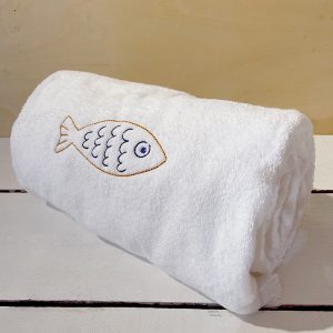 serviette de bain décorée