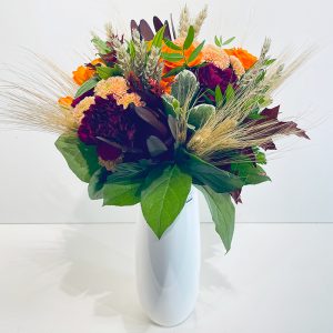 bouquet rond blé d'or automne