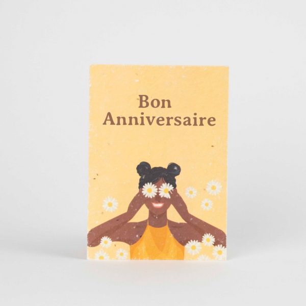 carte plantable anniversaire