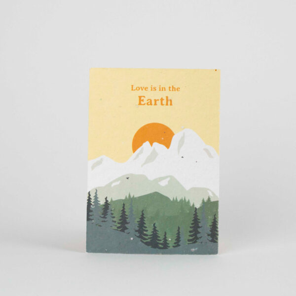 Postales plantables - Love is in the earth
