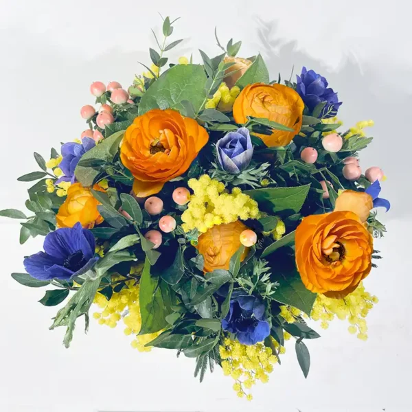 bouquet rond énergie fleurs de france