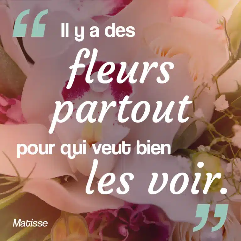 nouvel an en fleurs bonne année avec une citation