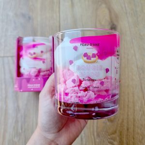 bougie parfumée rose