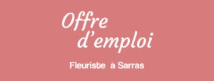 offre d'emploi fleuriste