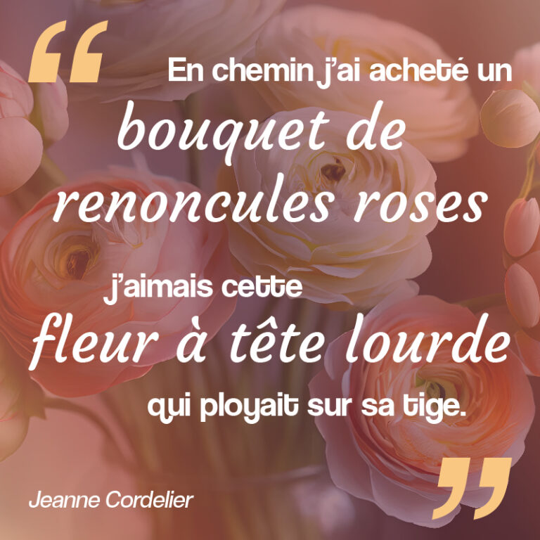 citation sur la renoncule