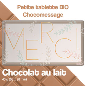 chocolat au lait message merci herbe