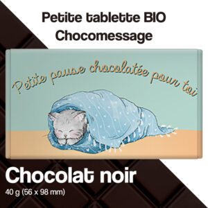 chocolat noir message chat pause