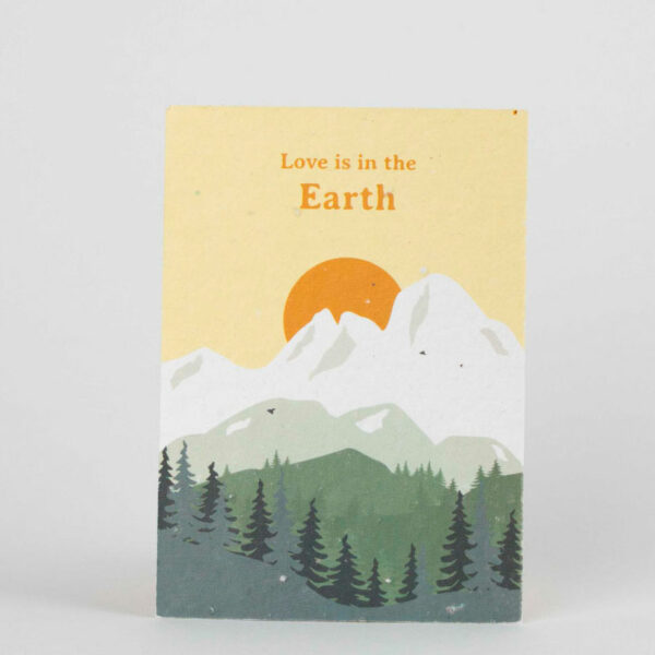 carte à planter love is in the earth
