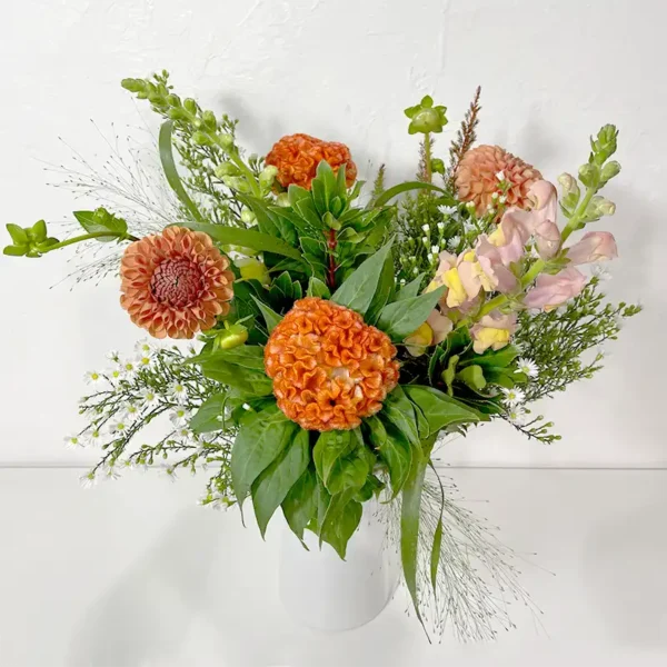 Bouquet champêtre d'automne "Flamboyante Mérida"